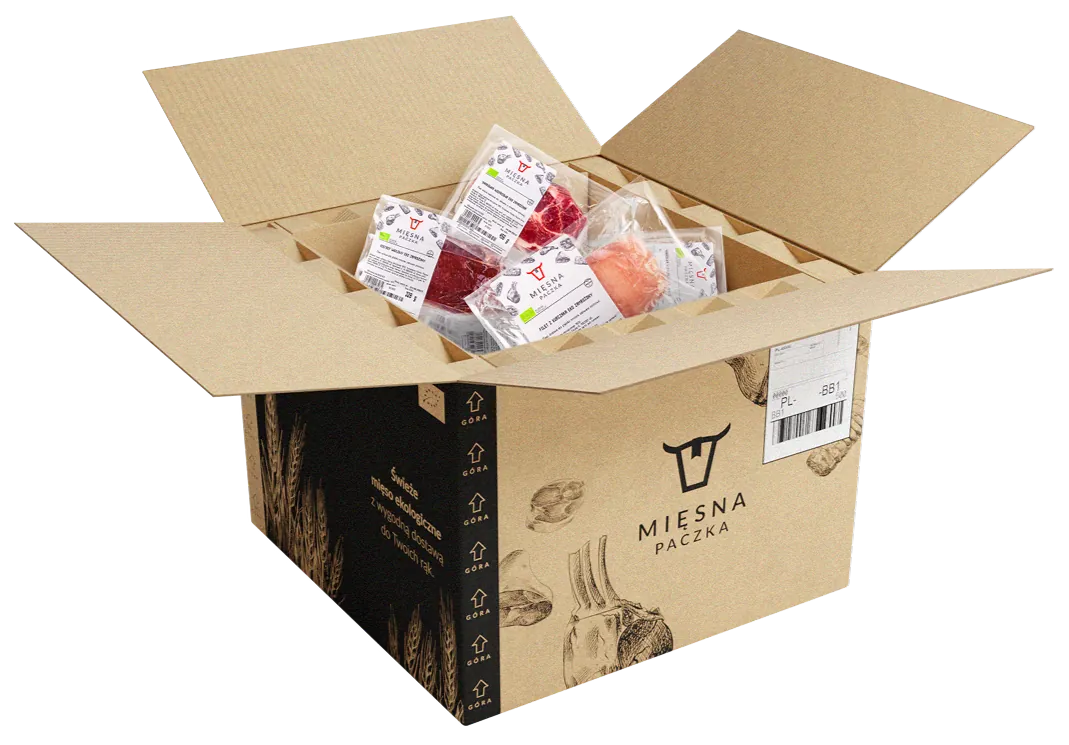 Otwarta Paczka Mięsna Paczka z produktami